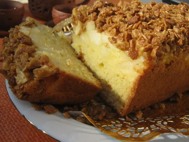 Яблочный кекс с хрустящей корочкой (apple crumble cake), для ирочки!: шаг 13