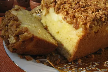 Яблочный кекс с хрустящей корочкой (apple crumble cake), для ирочки!: шаг 13
