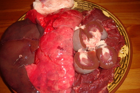 Свежина по-сибирски, или как готовили свиной ливер в деревне: шаг 1