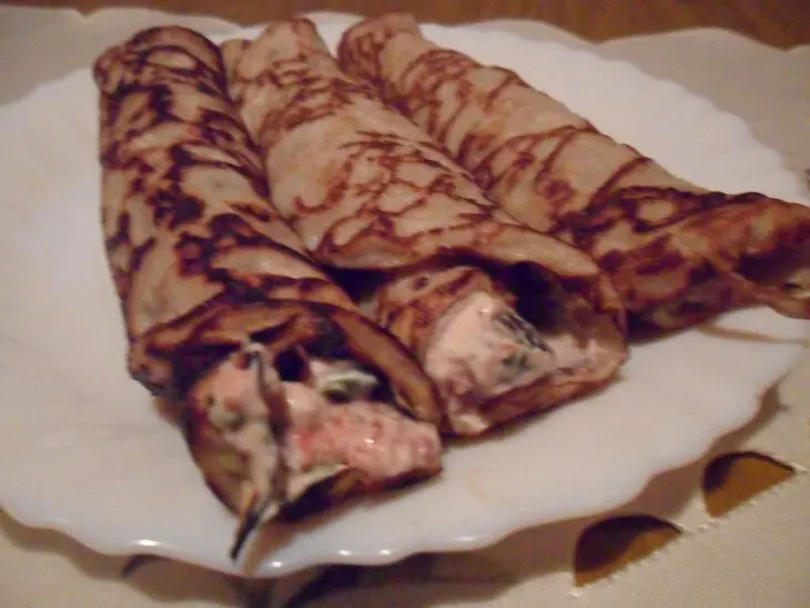 Ржаные блинчики с творожным сыром и инжиром: шаг 9