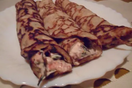 Ржаные блинчики с творожным сыром и инжиром: шаг 9