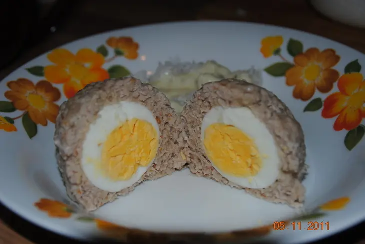 Зразы  с яйцом на пару: шаг 1