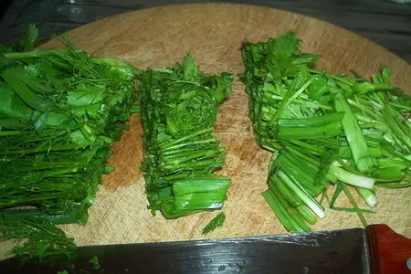 Плов с мясом и зеленью (səbzi qovurmalı plov): шаг 5