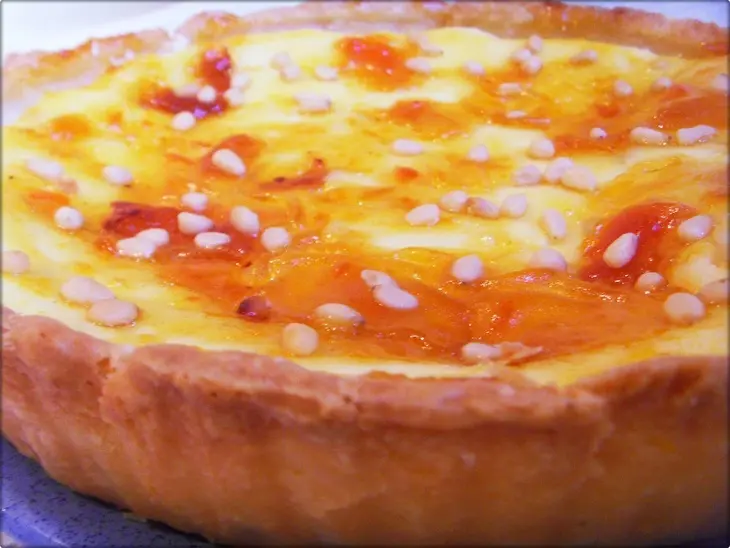 Творожный тарт с яблоками и кедровыми орешками.: шаг 6