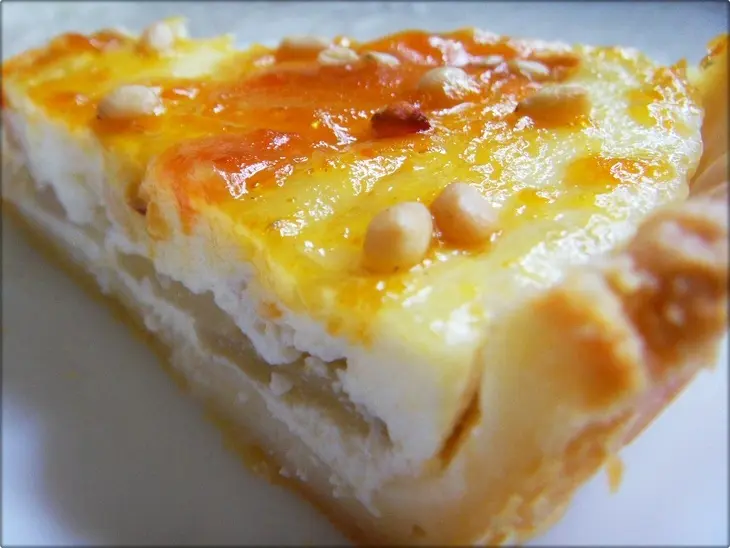 Творожный тарт с яблоками и кедровыми орешками.: шаг 8