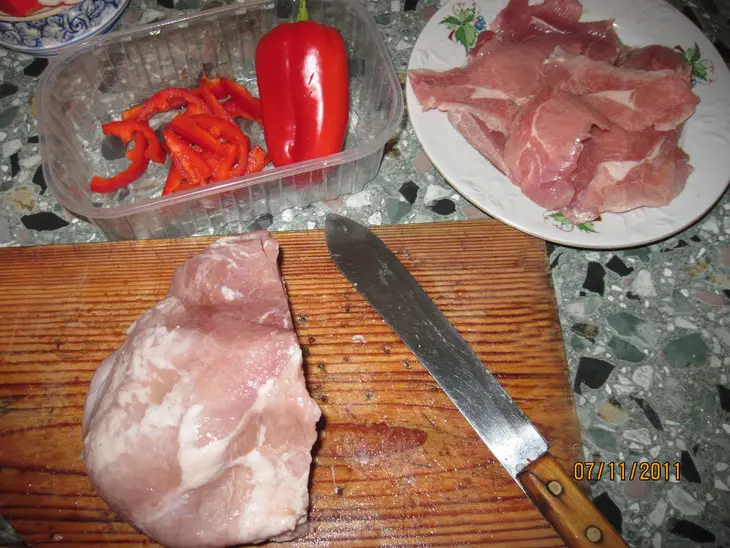 Мясные палочки: шаг 1