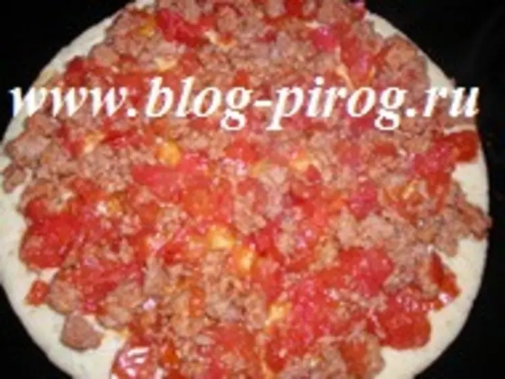 Пицца с зелёной фасолью и маринованым огурчиком: шаг 1