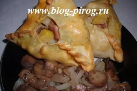 Усбосмак (учпочмак) – башкирские пирожки с бараниной: шаг 3