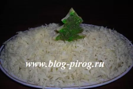 Салат «отличный» с сыром и  ананасами: шаг 6