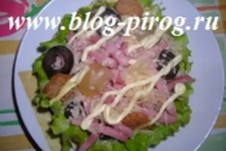 Салат в маковых корзиночках: шаг 2