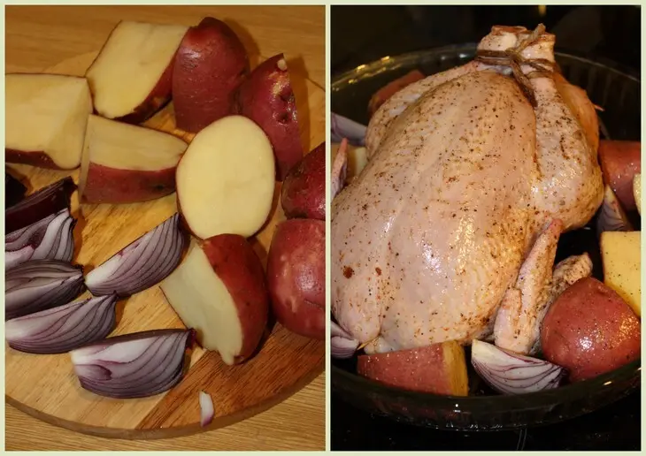 Курица фаршированная каштанами и ещё кое-чем!: шаг 3