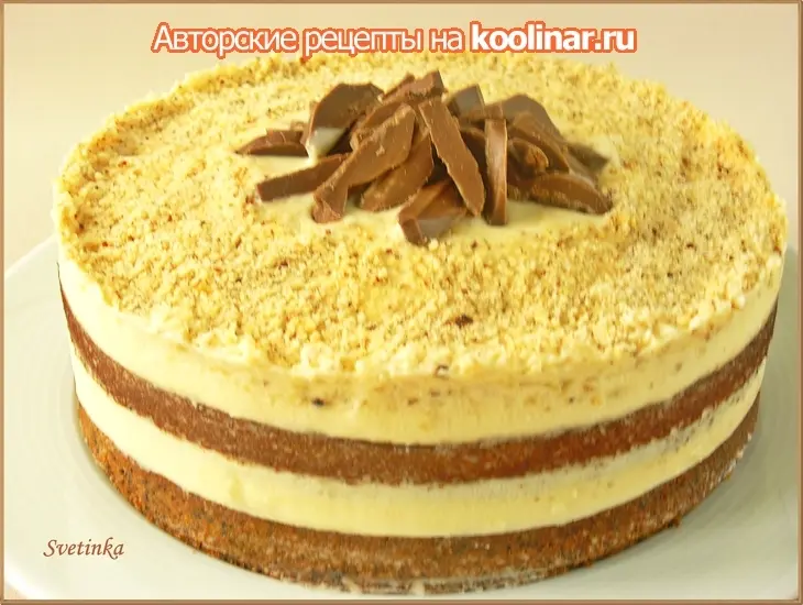 Маково-ореховый торт со сгущенкой «нежный, уютный, вкусно домашний»: шаг 14