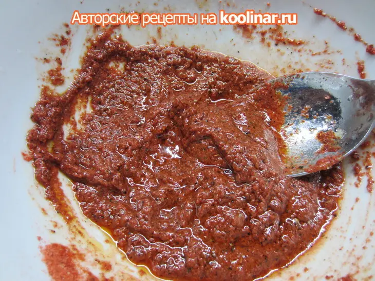 Курица фаршированная , которая имеет право быть рулетом "мраморный": шаг 4