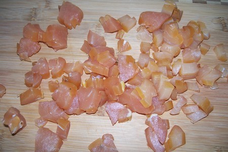Салат из копченой курицы с печеными шампиньонами: шаг 2