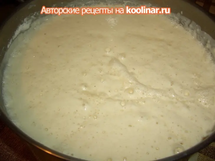 Дрожжевые блины на простокваше: шаг 5