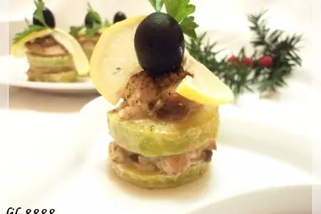 Пирамидки из кабачков и куриной грудки.: шаг 3