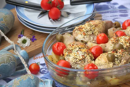 Жаркое из курицы по-гречески...(дуэльное): шаг 5