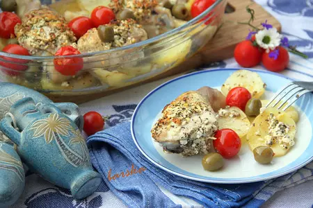 Жаркое из курицы по-гречески...(дуэльное): шаг 6