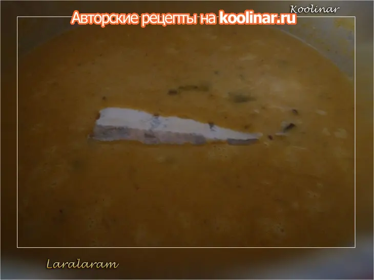 Суп "осенний блюз" с тыквой, перловкой, грибами и приправой "король тыковка": шаг 12