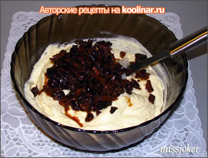 Мраморный творожно-шоколадный кекс: шаг 6