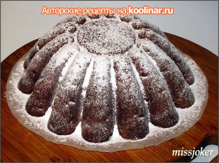 Мраморный творожно-шоколадный кекс: шаг 10