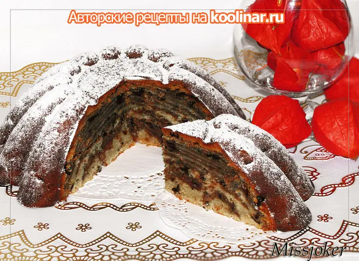 Мраморный творожно-шоколадный кекс: шаг 11