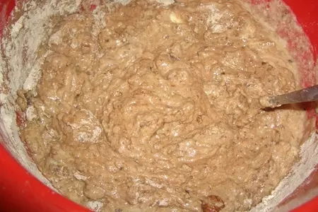 Шоколадный кекс с творожной прослойкой: шаг 4