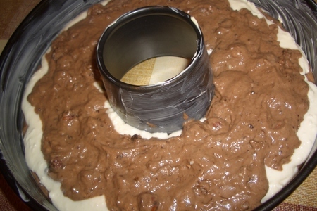 Шоколадный кекс с творожной прослойкой: шаг 7