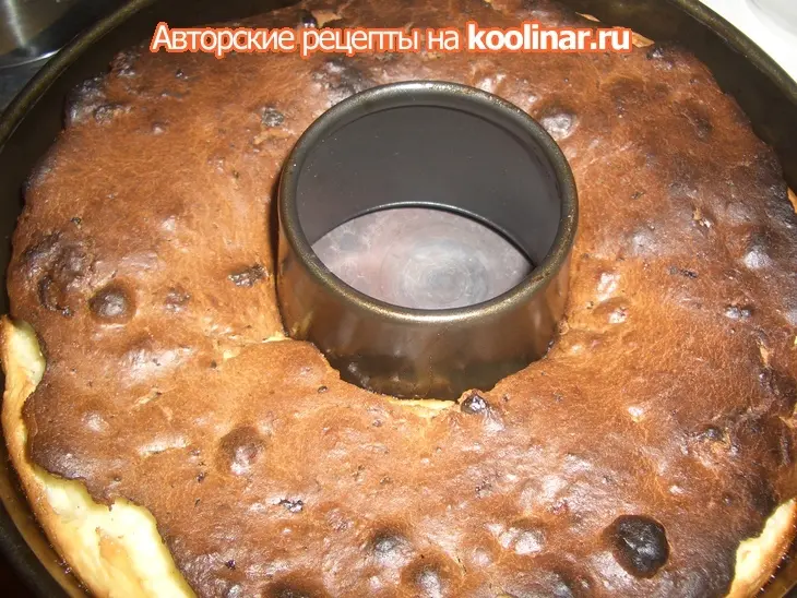 Шоколадный кекс с творожной прослойкой: шаг 8