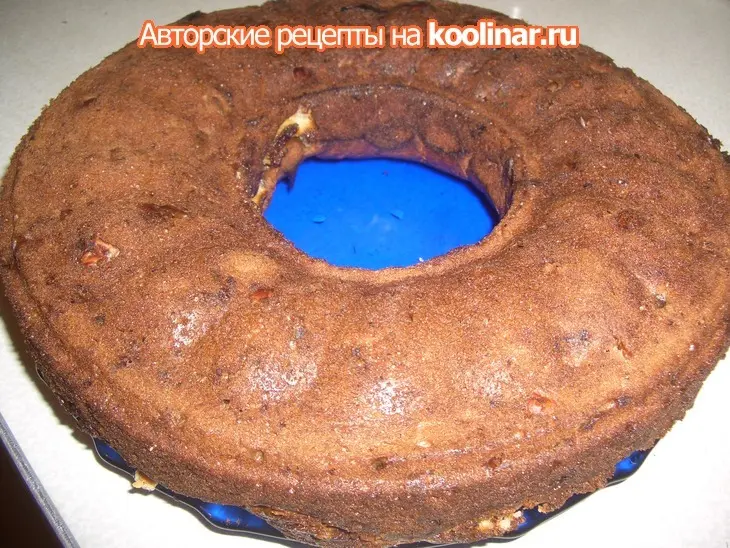 Шоколадный кекс с творожной прослойкой: шаг 9