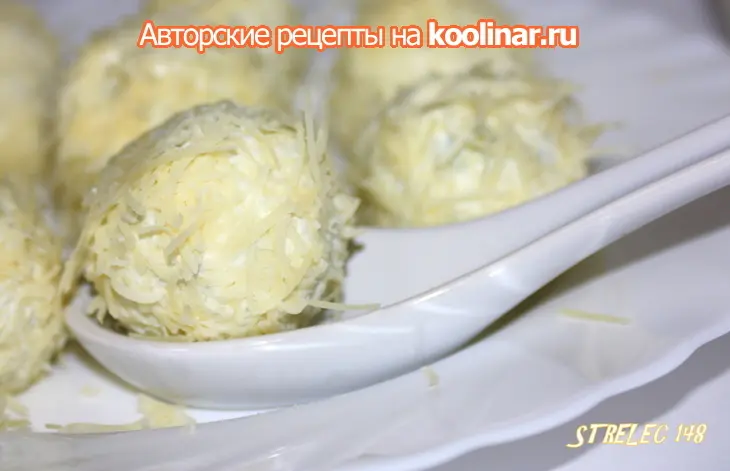 Салат под шампанское в виде закусочных конфет.: шаг 1