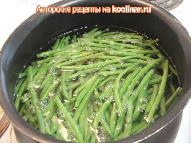Зелёная фасоль с кунжутным соусом: шаг 3
