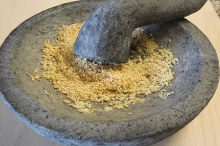 Зелёная фасоль с кунжутным соусом: шаг 4