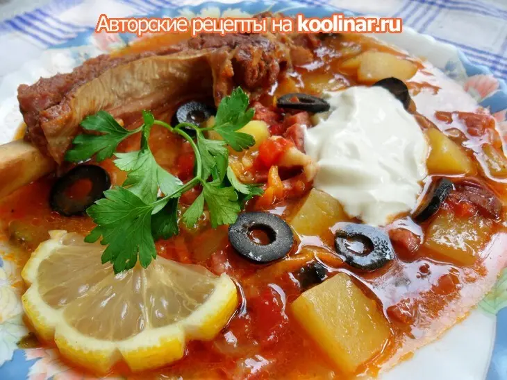 Солянка мясная сборная: шаг 8