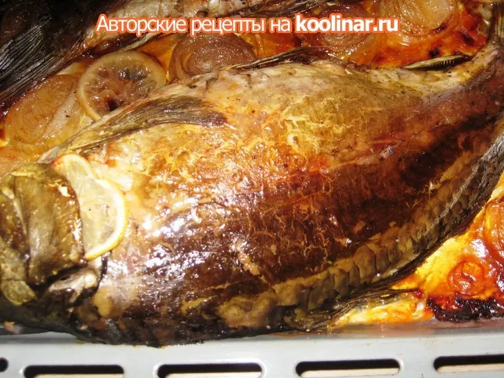 Карп, фаршированный орехами: шаг 4