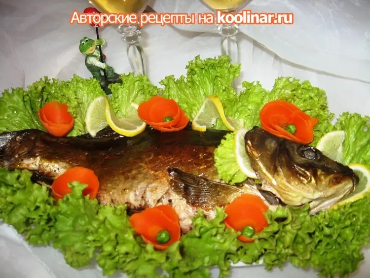 Карп, фаршированный орехами: шаг 5
