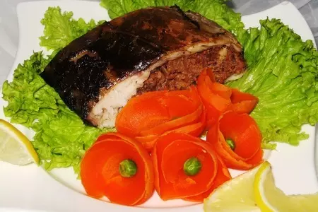 Карп, фаршированный орехами: шаг 6