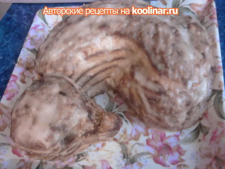 Торт "пёсик": шаг 1