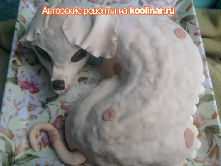 Торт "пёсик": шаг 3