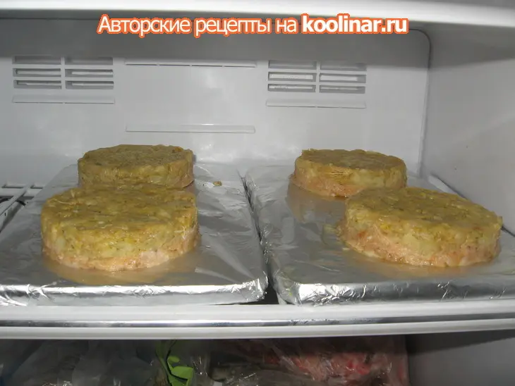 Слоёная котлета(для гамбургера): шаг 8