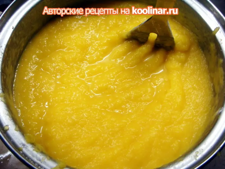 Запеканка с творожком, яблочком и нежным тыквенным суфле (дуэль).: шаг 1