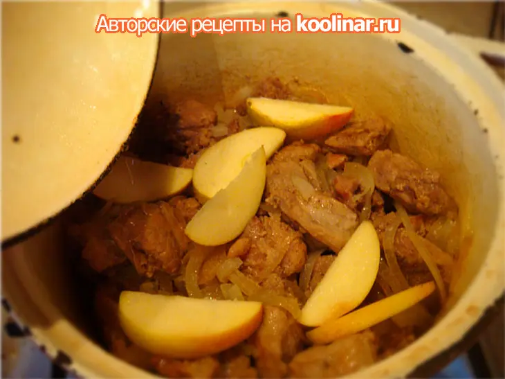 Томленая свинина с имбирем и луком: шаг 4