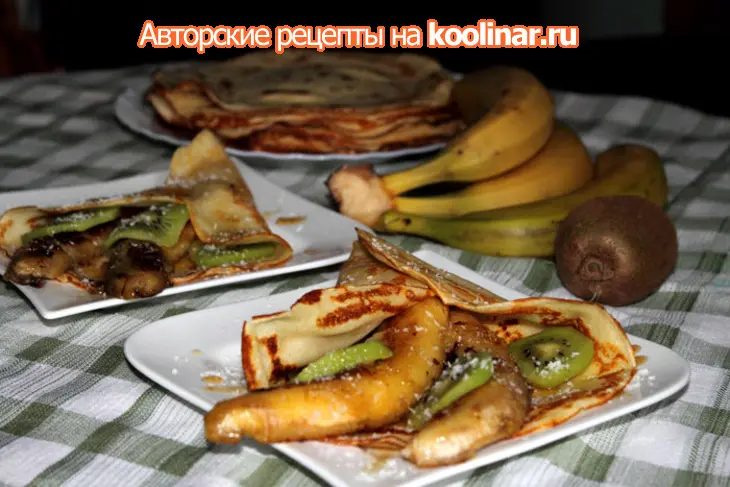 Блины "экзотика": шаг 2