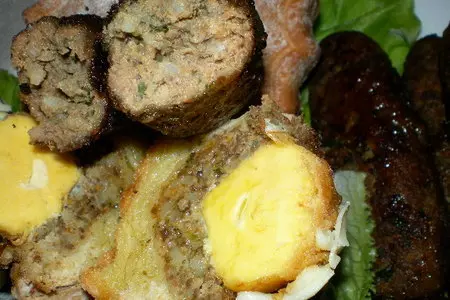 Закусочные кексы + закусочные котлеты"блеф": шаг 14