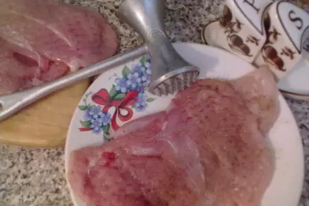 Куриная грудка с соусом "дор блю"+картофельные кнедлики...на гарнирр))): шаг 3