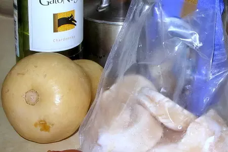 Ризотто с тыквой и морскими гребешками: шаг 1