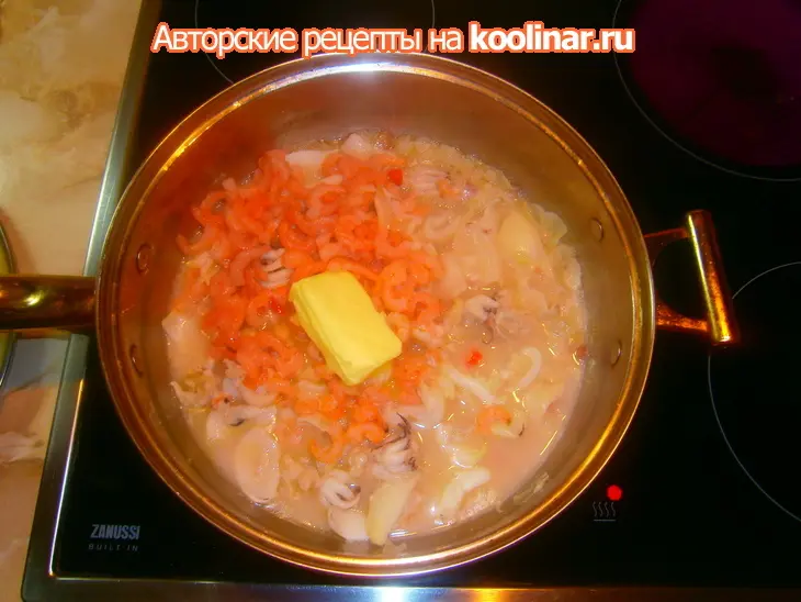 Каннеллони фаршированые каракатицей с соусом "ubriaco bacca": шаг 5