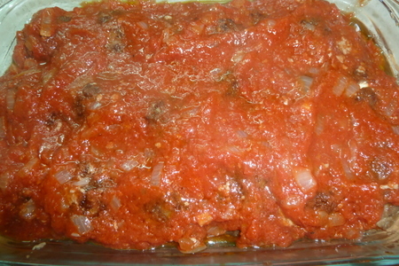 Турецкие тефтели в томатном соусе, начиненные сыром фета: шаг 8