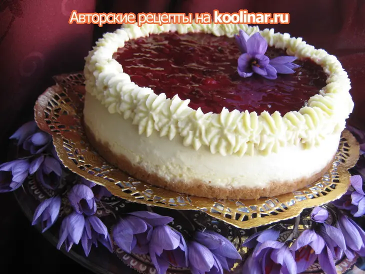Чизкейк с вишней.: шаг 3
