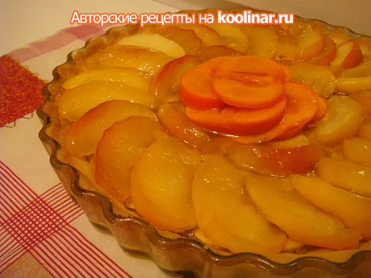Тарт с карамелизованными яблоками и ореховым кремом: шаг 6